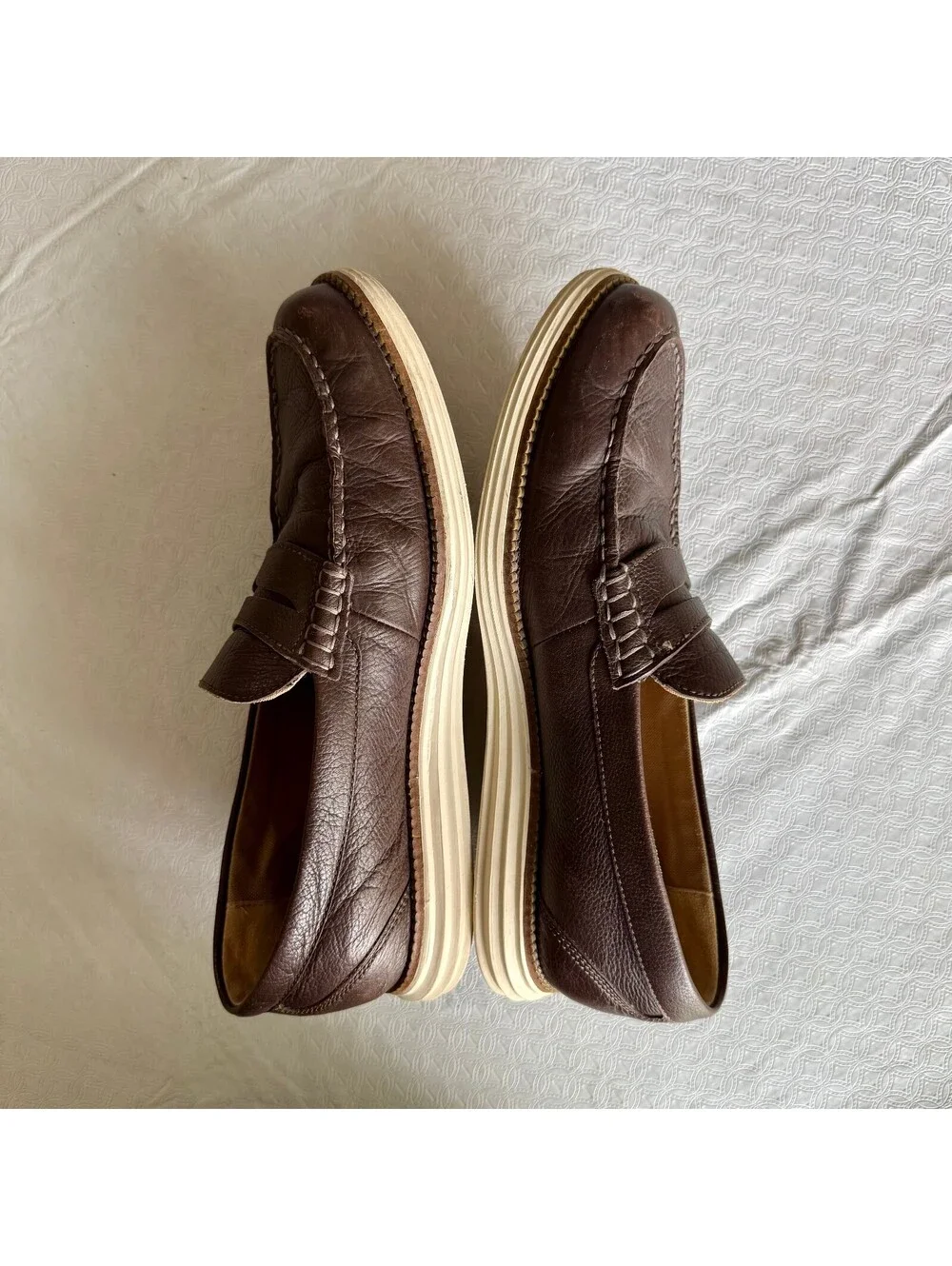 Cole Haan Men's Brown Leather Penny Loafers Size 9